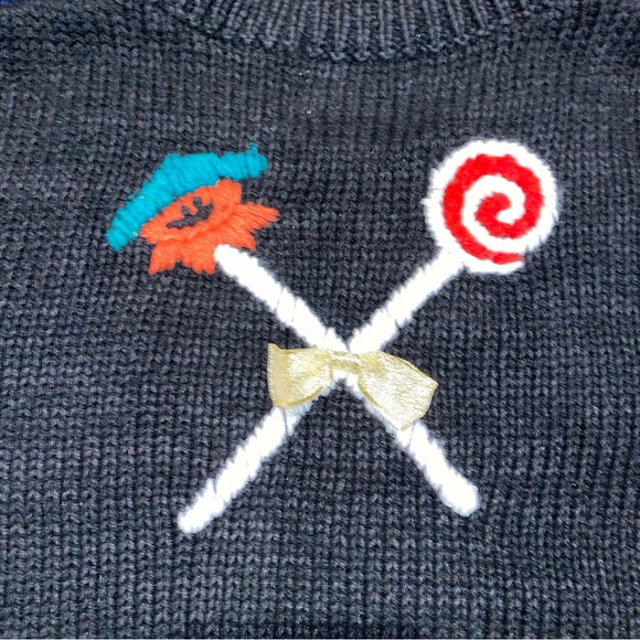 Vintage Spice Of Life Halloween Vest Woman's L Black Cat Candy Pumpkin - Picture 8 of 10